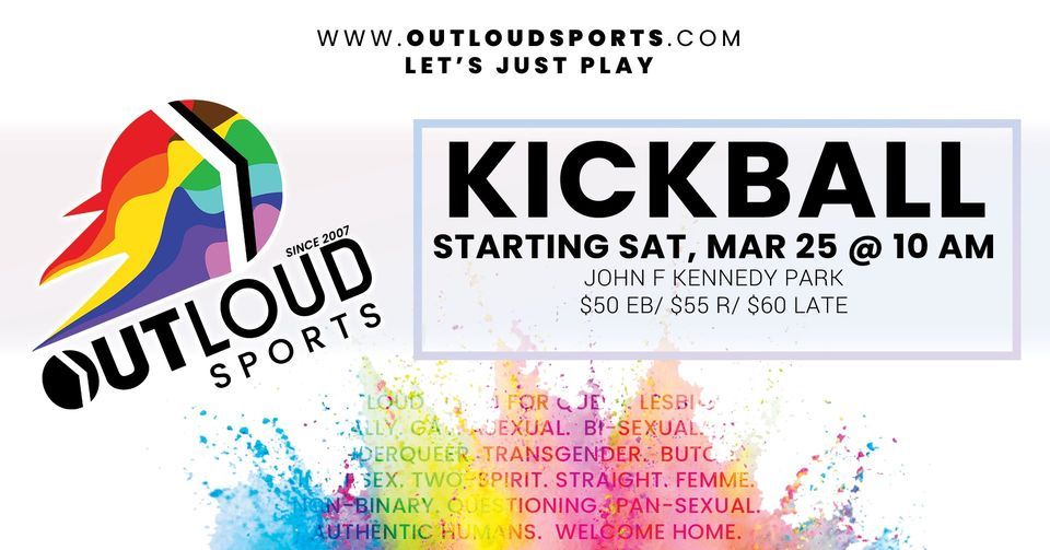 OutLoud Memphis Queer+ Kickball Spring 2023 John F Kennedy Park