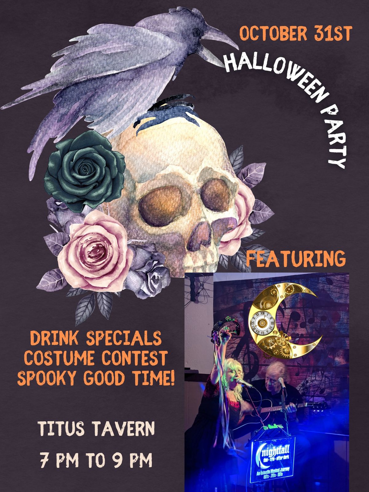 Happy Halloween with Nightfall Duo at Titus Tavern!