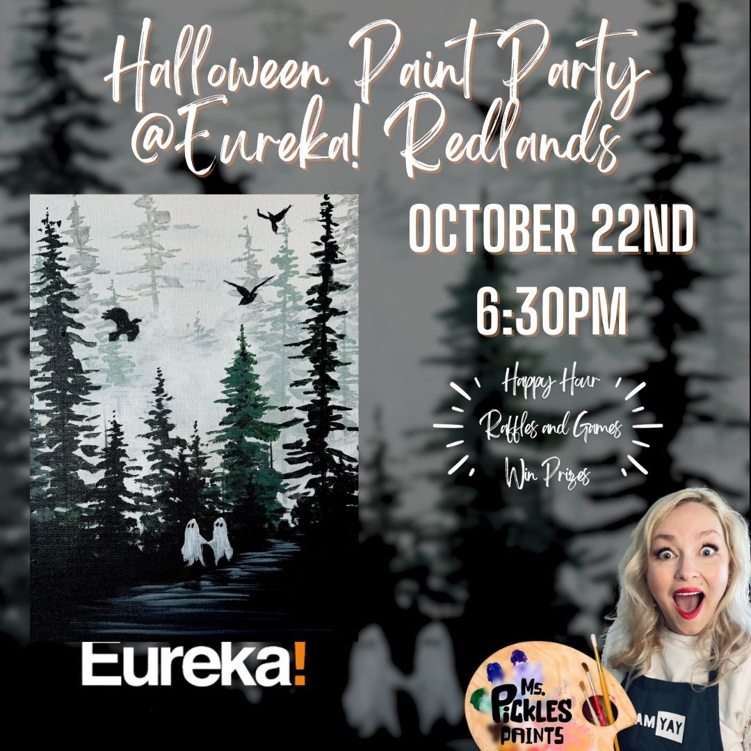 Foggy Forest Haunt Paint Party at Eureka! Redlands