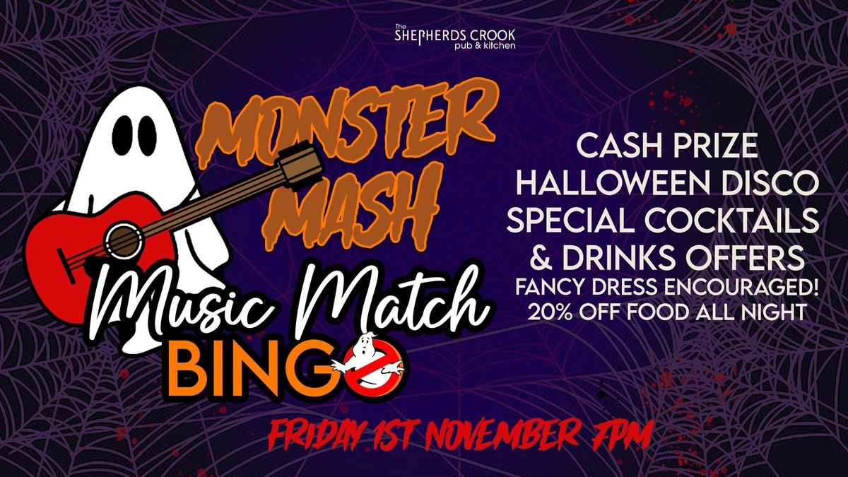 Monster MASH Music Bingo! \ud83d\udc7b \ud83d\udc7a 