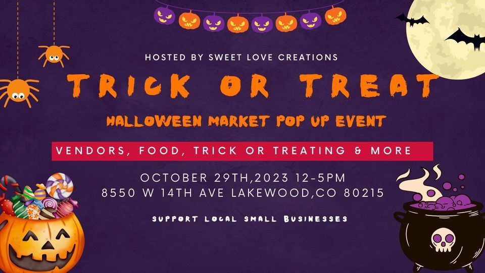 Trick Or Treat Halloween Market Pop Up Event??? Damask Events Venue