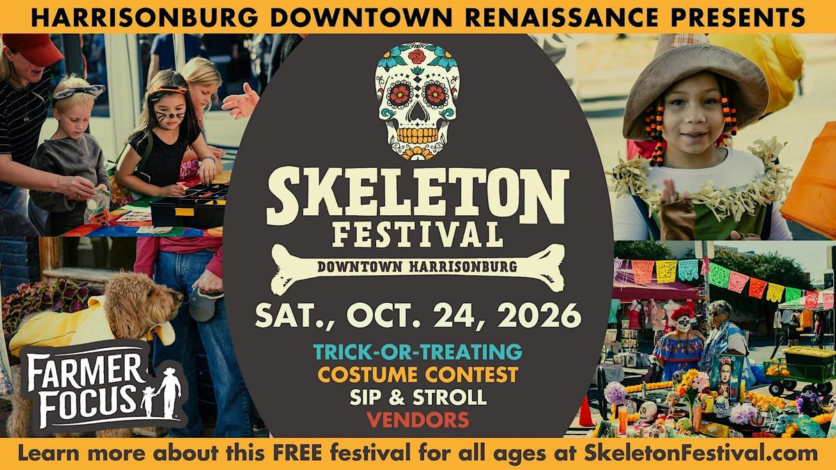 Skeleton Festival: Trick-or-Treat Event in Harrisonburg, Sat Oct 24 ...