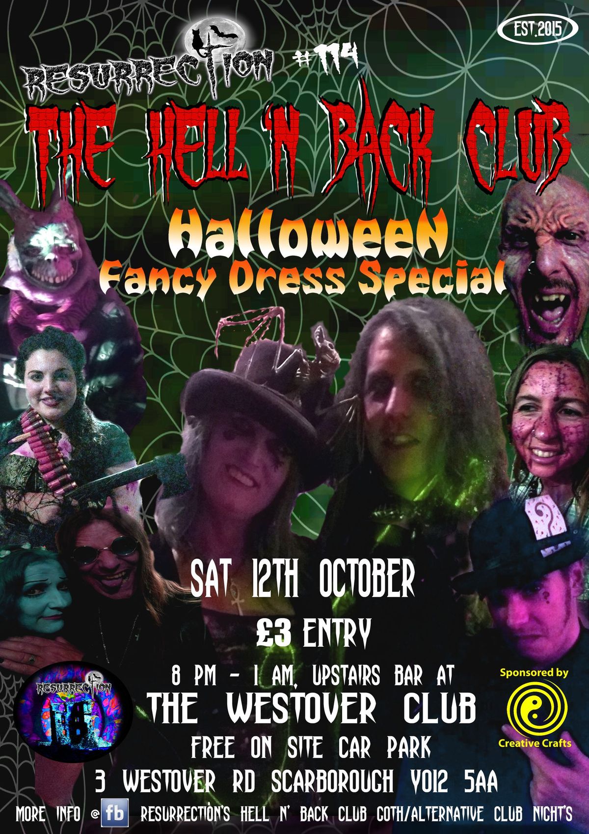 The Hell 'N Back Club, Goth\/Alternative Night, Halloween, Fancy Dress Special: Resurrection #114