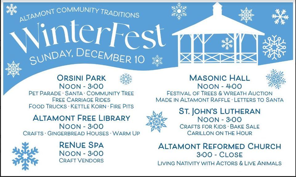 Re-Nue Spa Winterfest Craft Fair | Altamont Re Nue Spa | December 10, 2023