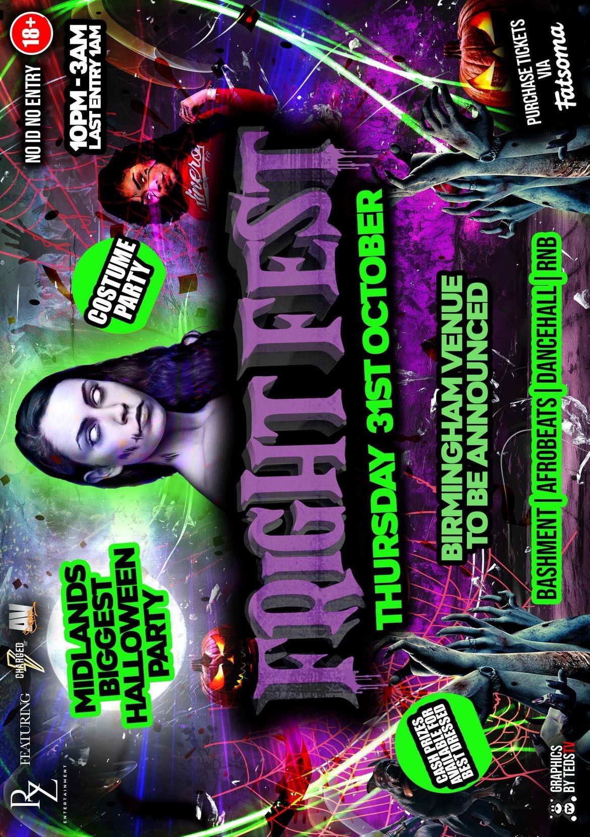 CHARGED ENT || Fright Fest - Midlands Biggest Halloween Party | Ronz Ent | AV Events