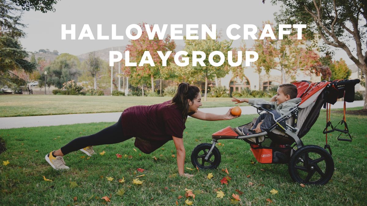 FIT4MOM Playgroup | Pumpkin Decorating Halloween Craft