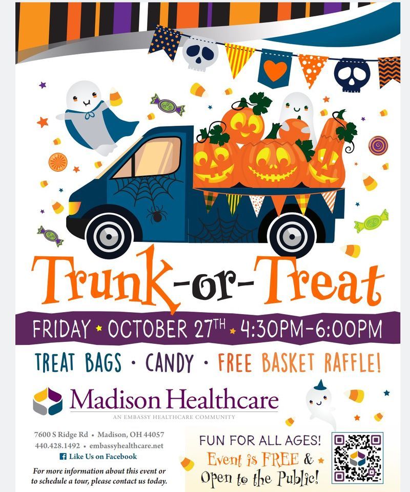 Free Trunk or Treat at Madison Healthcare Madison Healthcare