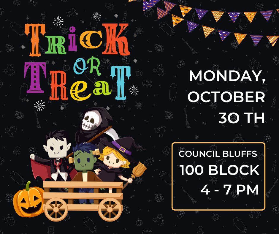 100 Block Trick or Treat Council Bluffs 100 Block October 30, 2023