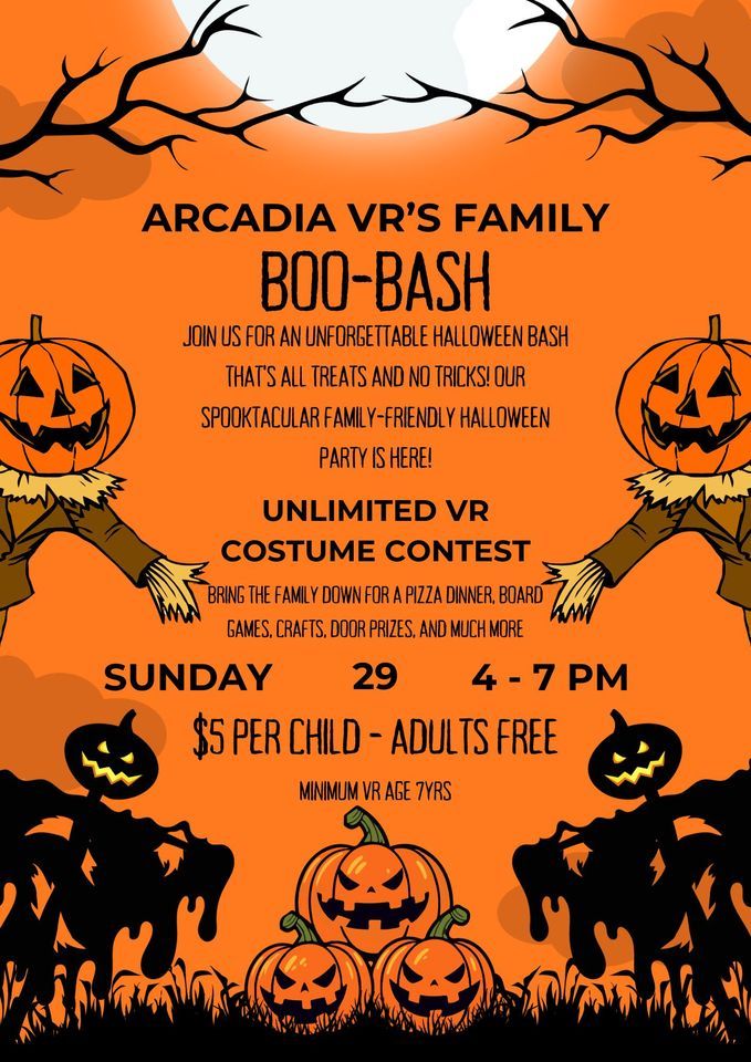 Arcadia VRs Family Boo Bash! Arcadia Virtual Reality Lounge, Kelowna