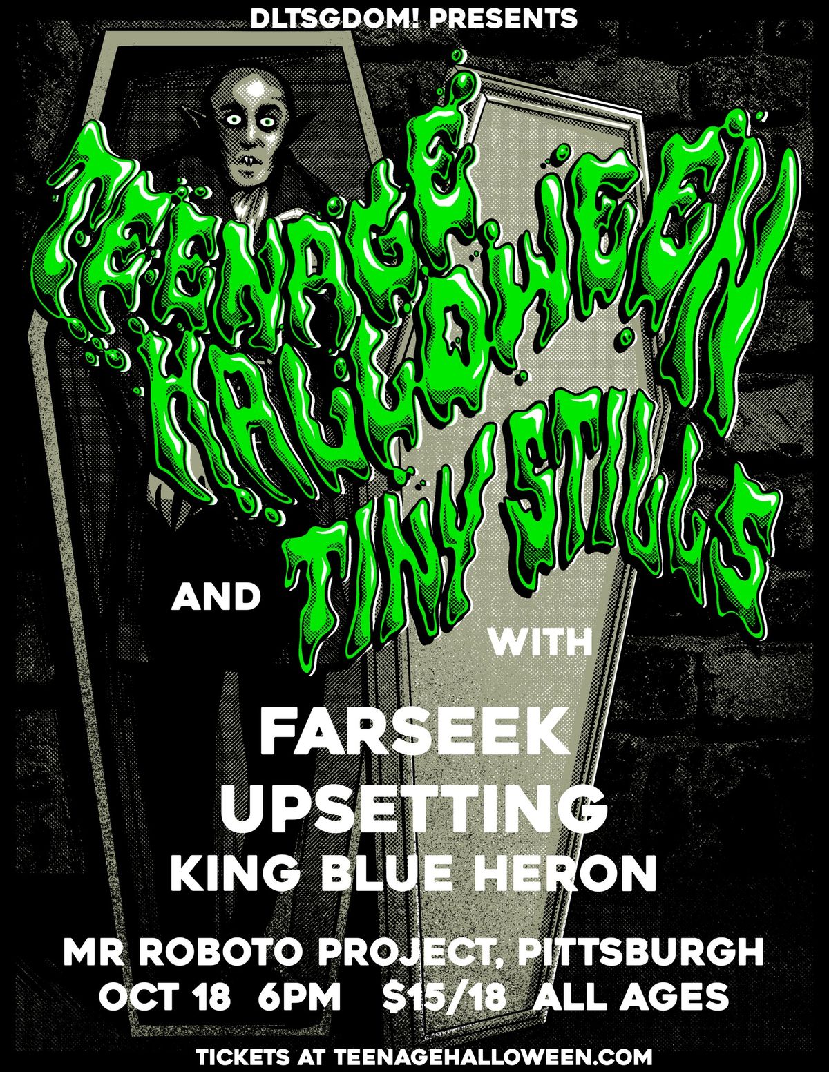 Teenage Halloween + Tiny Stills w\/ Farseek + Upsetting + King Blue Heron at Roboto