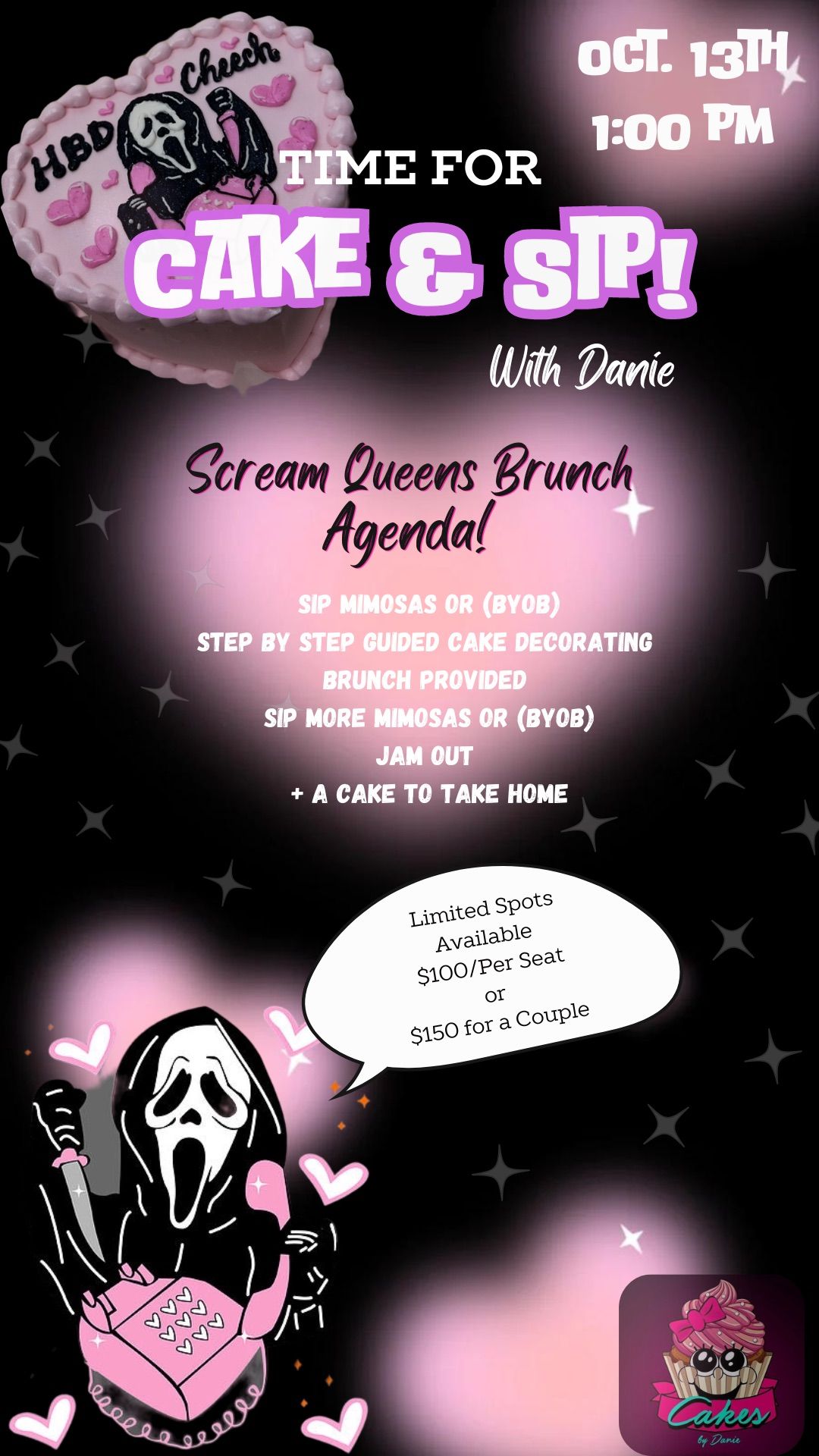 Scream Queens Cake & Sip