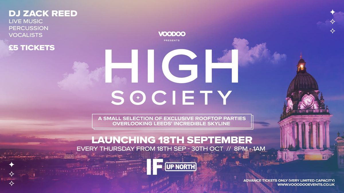HIGH SOCIETY Thursdays \ud83c\udf78 @ IF If Rooftop 2nd October