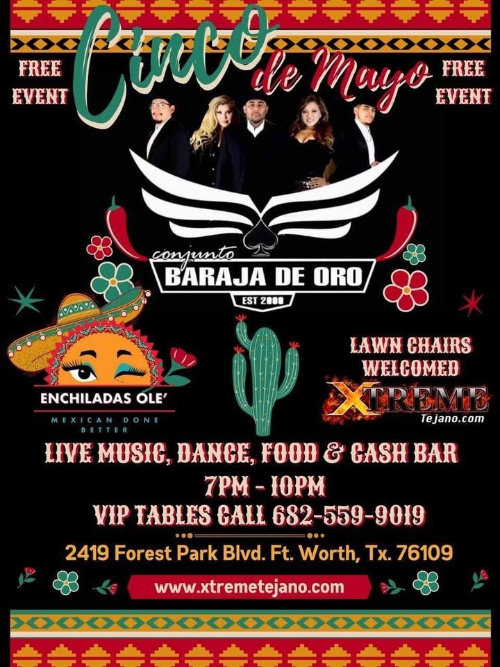 Conjunto Baraja De Oro Cinco De Mayo Celebration Enchiladas Olé, Fort