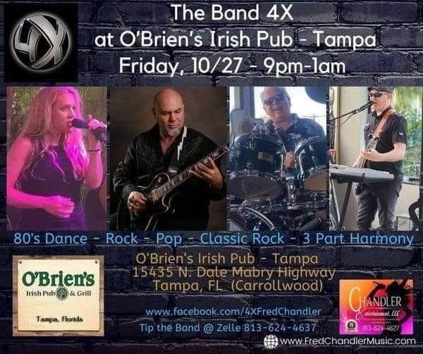 Friday, 10/27 4X at OBriens Irish Pub TampaCarrollwood O'Briens