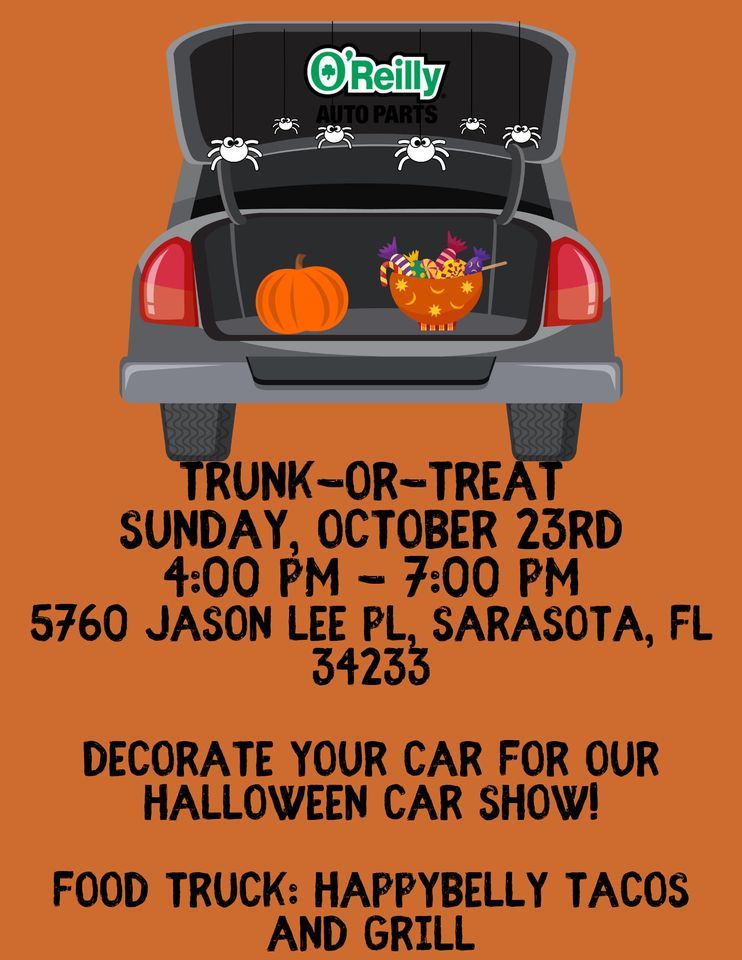 Oreilly Auto Parts Truck Or Treat Car Show O Reilly Auto Parts Bee Ridge Fl Osprey Fl October 23 22