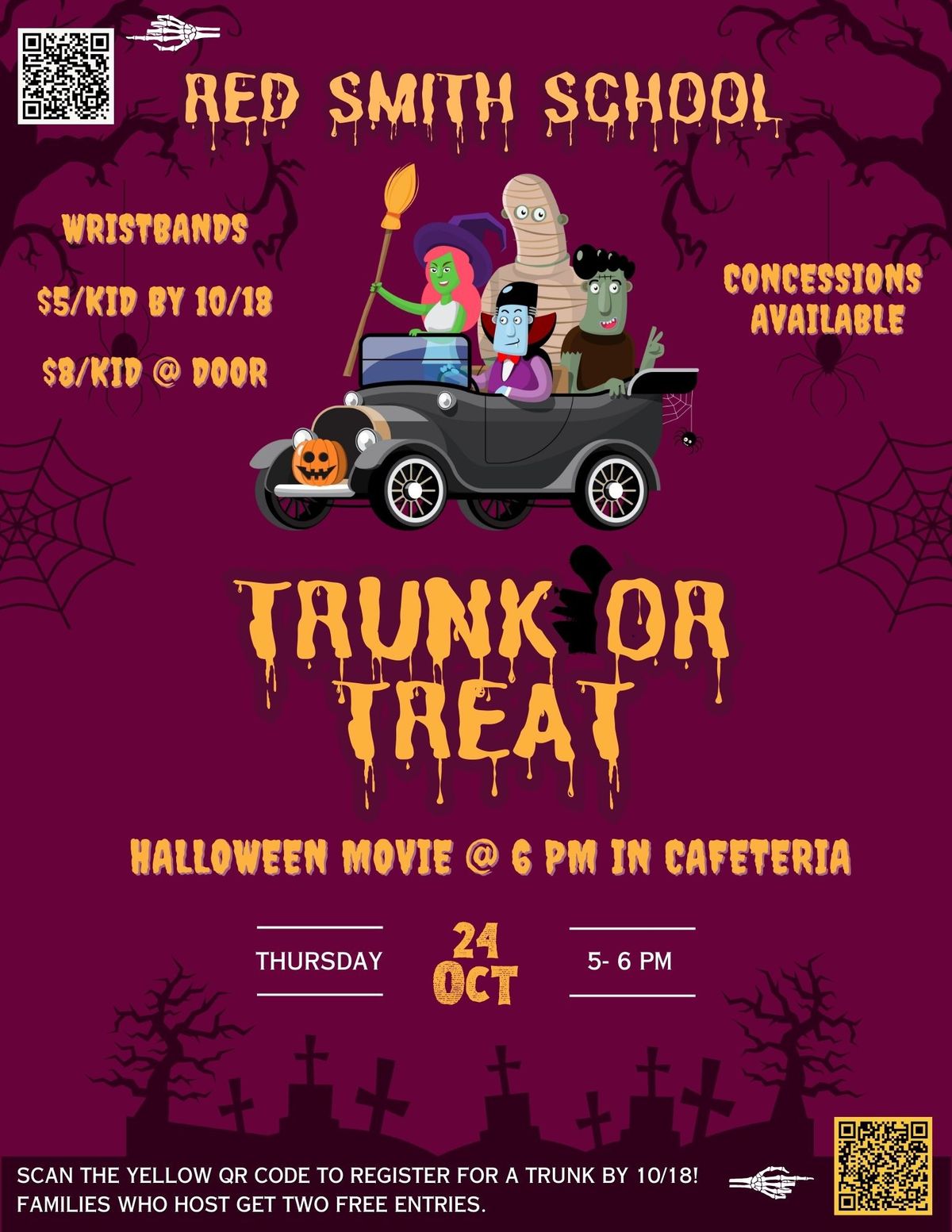 Red Smith Trunk or Treat