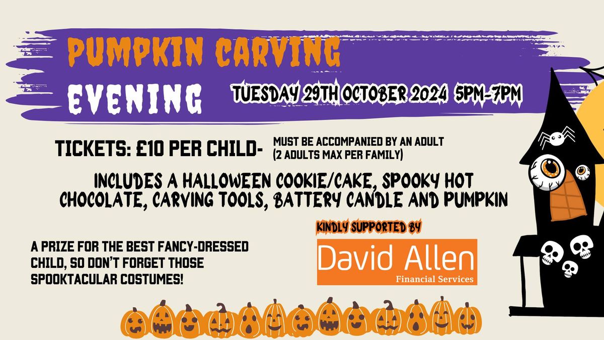 Watchtree kids pumpkin carving (Ticketed Event)