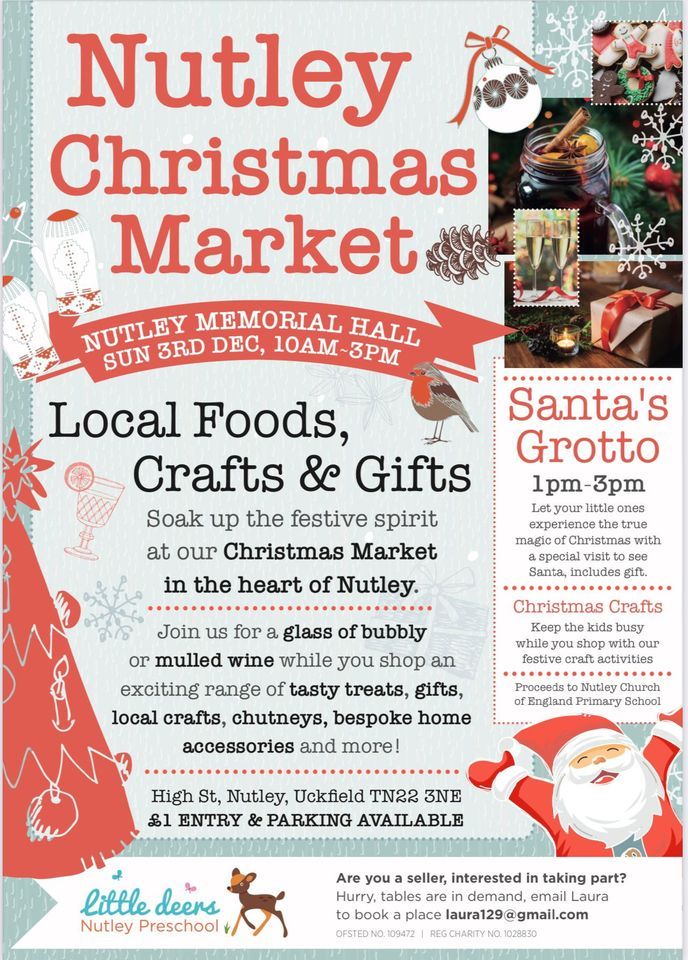 Nutley Xmas Market Nutley War Memorial Hall, Uckfield, EN December