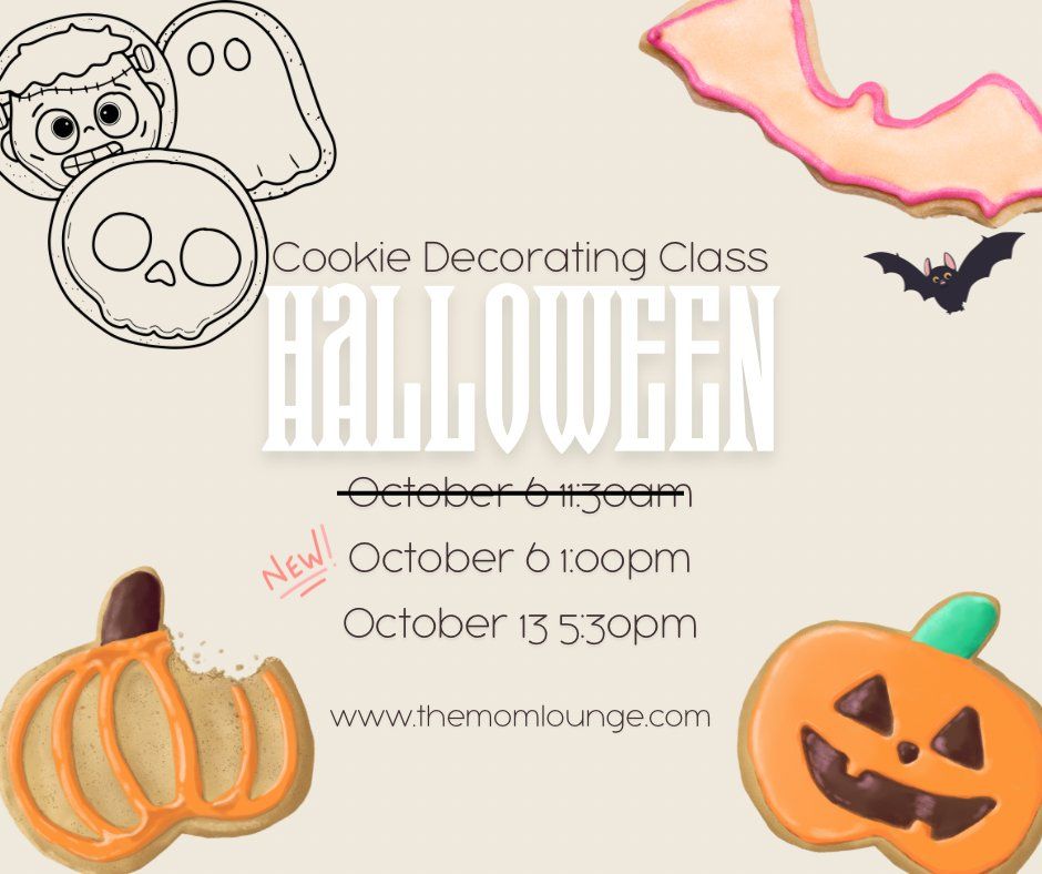 Halloween Cookie Decorating Class The Mom Lounge, Lubbock, TX