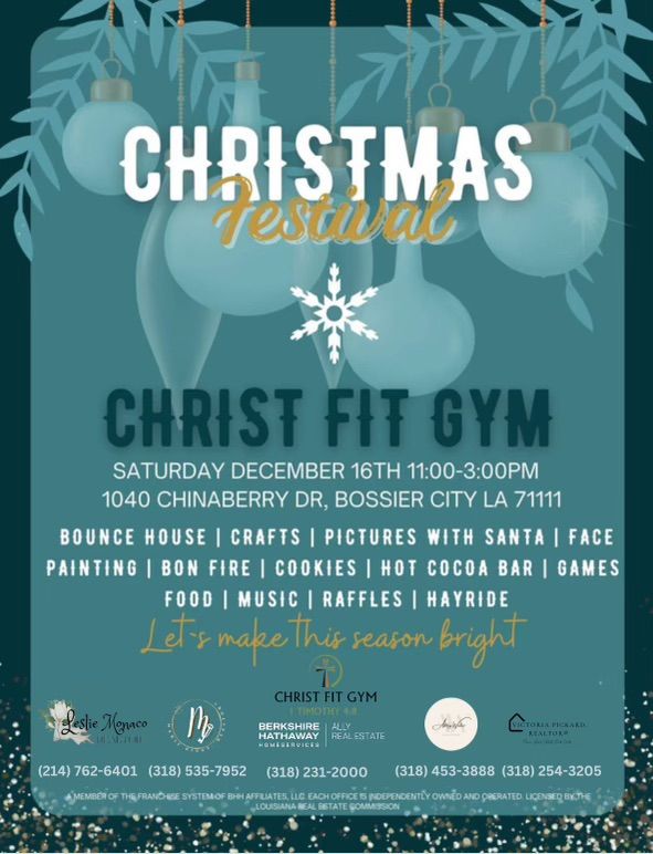CFG Christmas Festival Christ Fit Gym, Bossier City, LA December 16