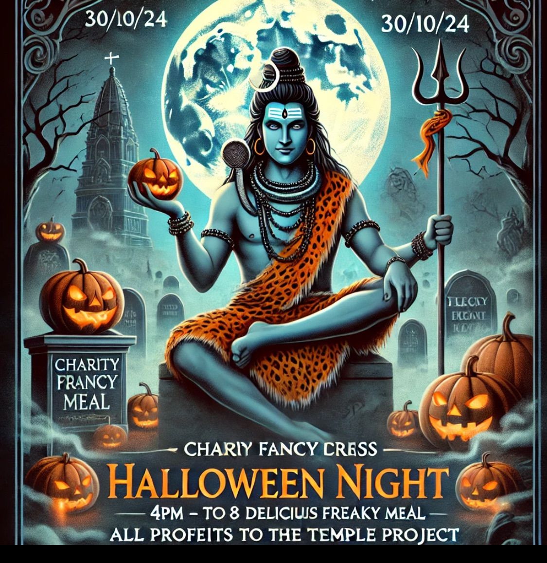 Charity fancy dress. Halloween night. 