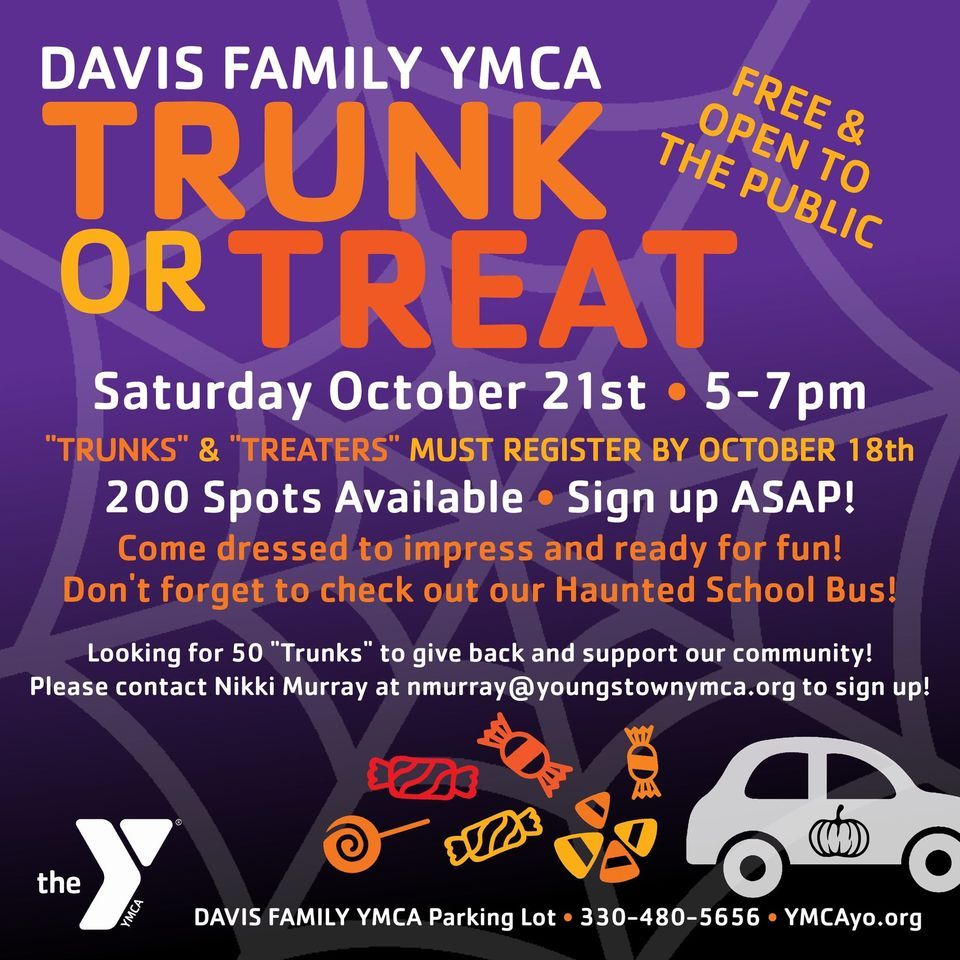 Trunk or Treat Davis Family YMCA, New Springfield, OH October 21, 2023