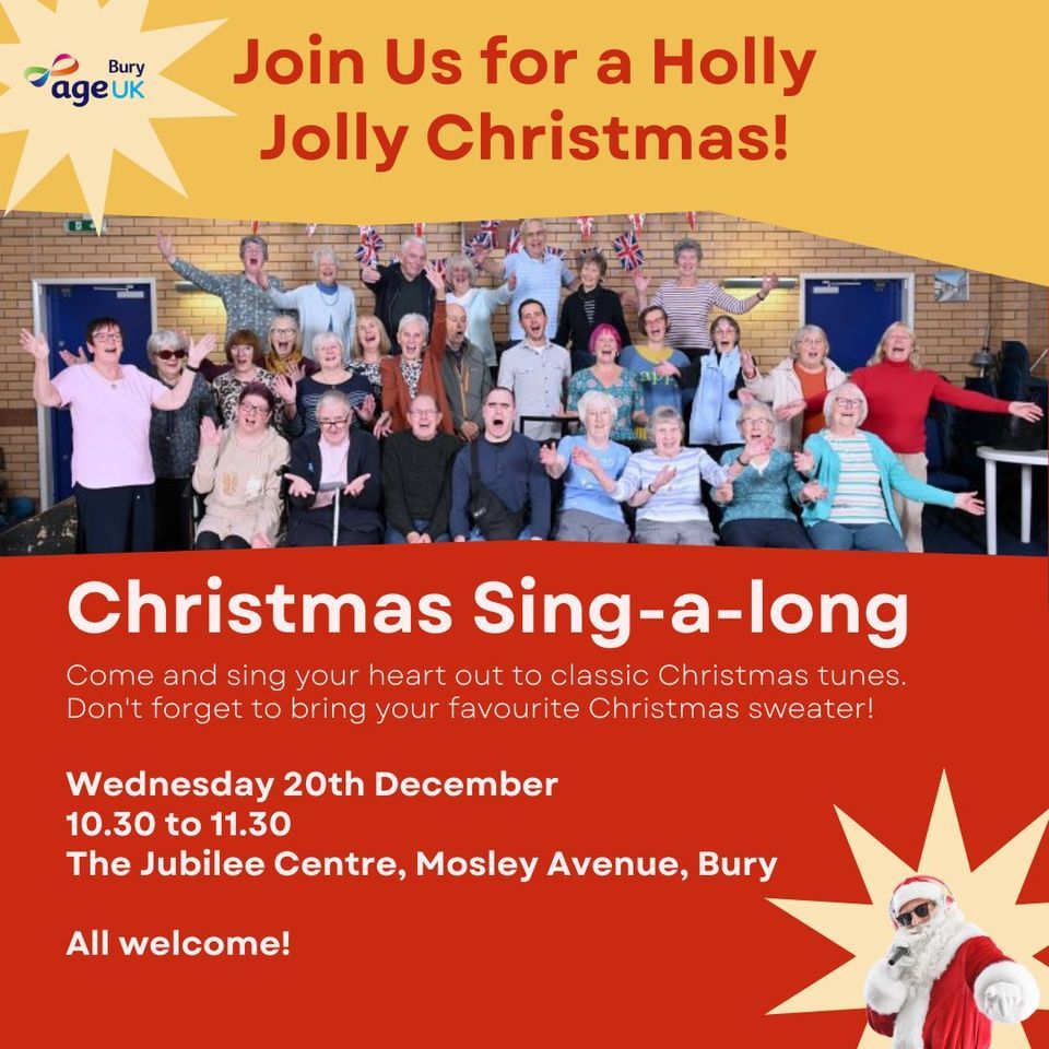 Christmas Singalong The Jubilee Centre, Mosley Avenue, BL9 6NJ Bury