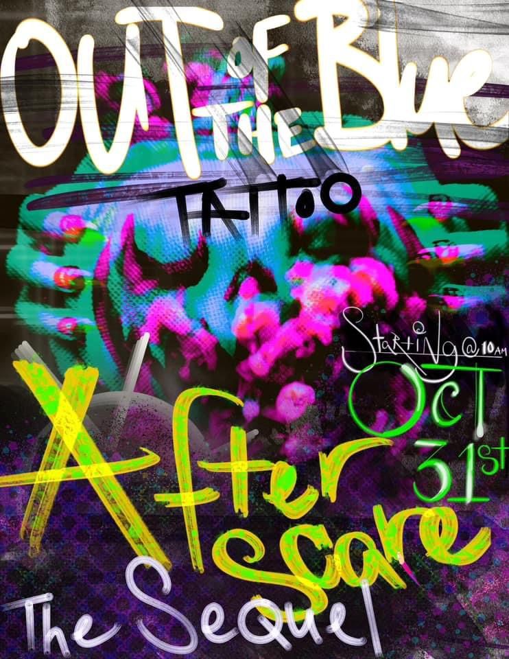 AfterScare (The Sequel) Tattoo event Out Of The Blue Tattoo