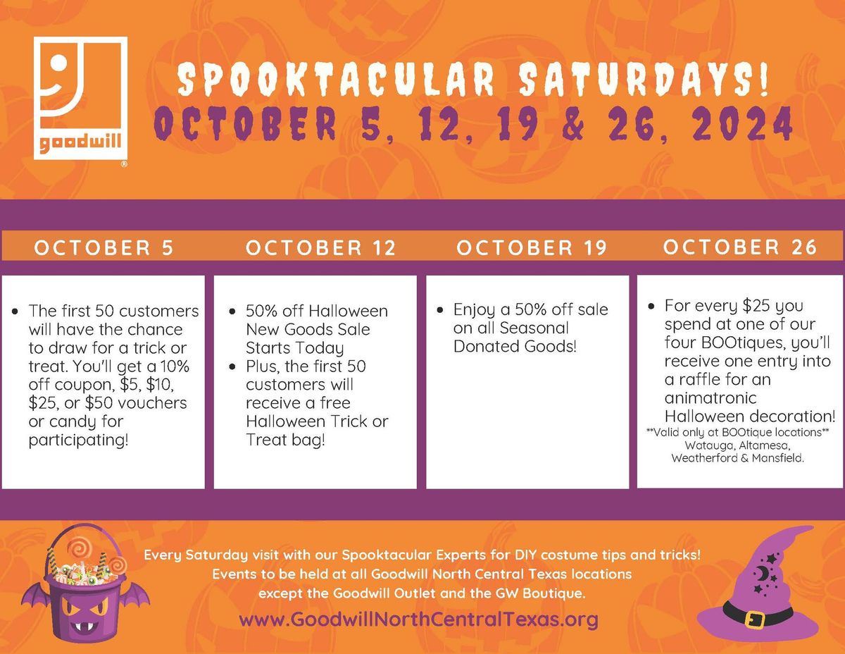 Spooktacular Saturdays