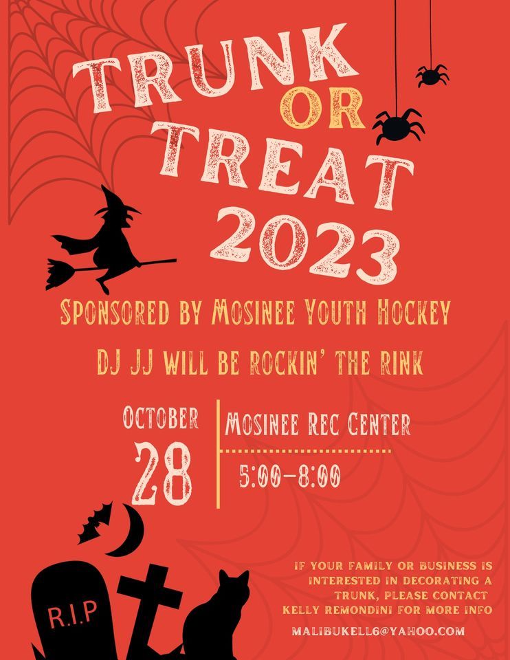 Trunk or Treat 2023 Mosinee Hockey Club October 28, 2023