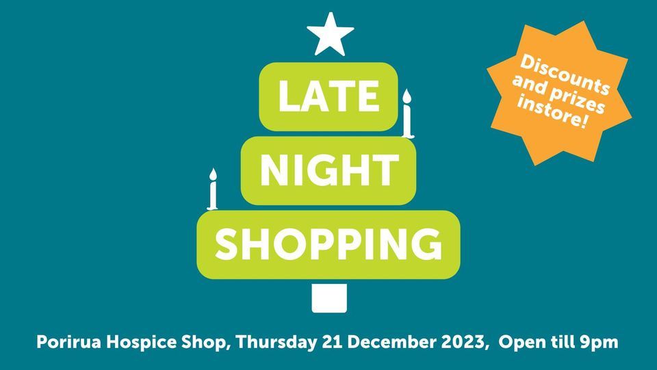 Porirua Hospice Shop Late night shopping 21 Kenepuru Dr, Porirua