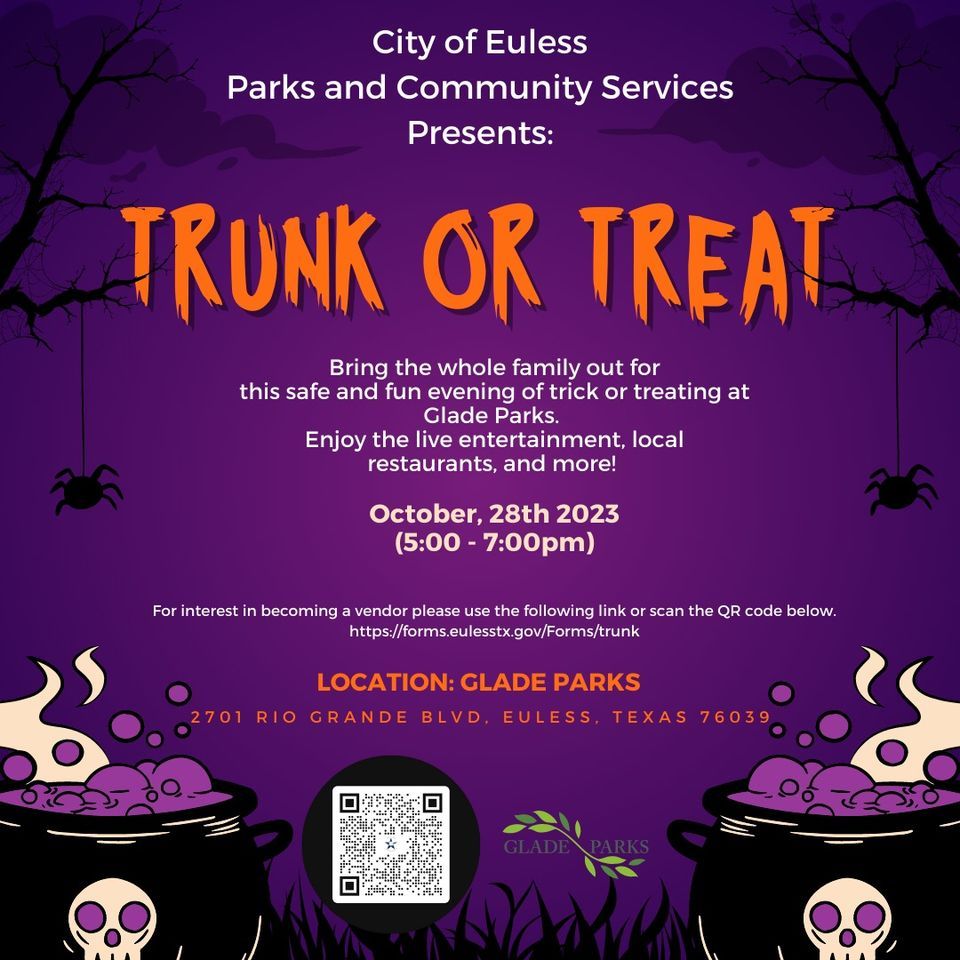 City of Euless Trunk or Treat 2023 Event Glade Parks, Southlake, TX