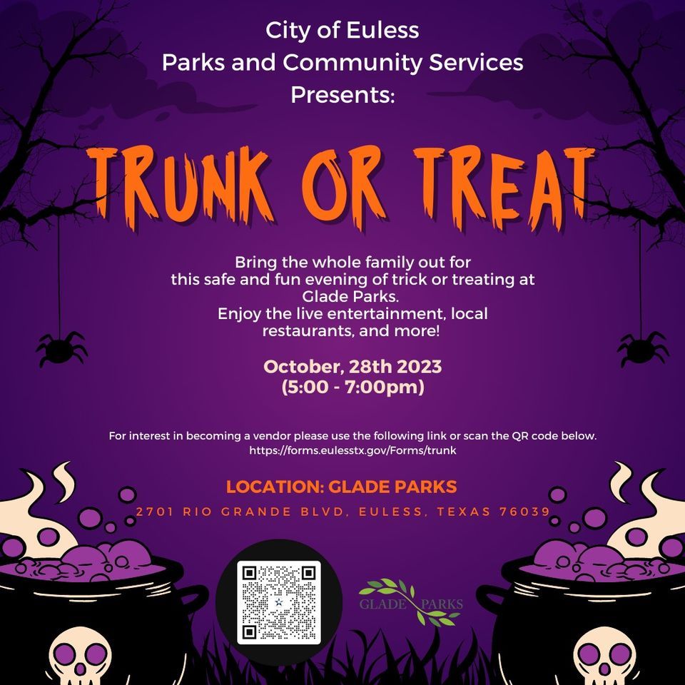 City of Euless Trunk or Treat 2025 Event Glade Parks, Southlake, TX