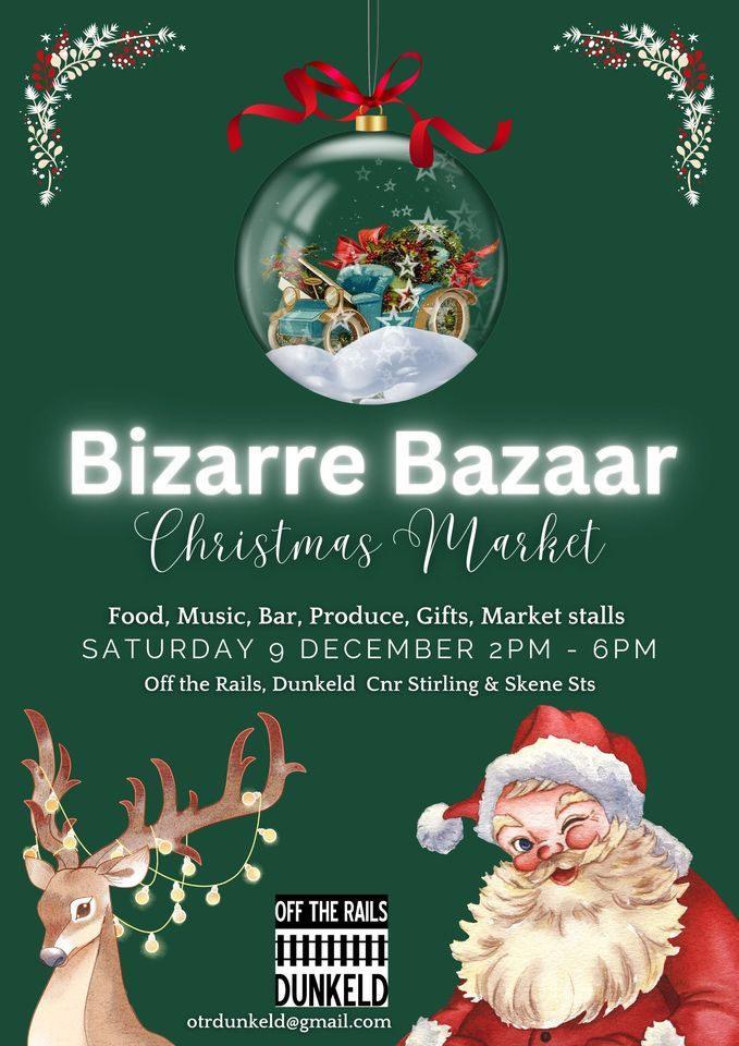 Bizarre Bazaar Christmas Market Off the Rails Dunkeld, Warrnambool