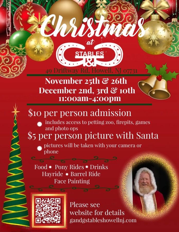 Christmas at G&G Stables G&G Stables, Farmingdale, NJ December 2, 2023
