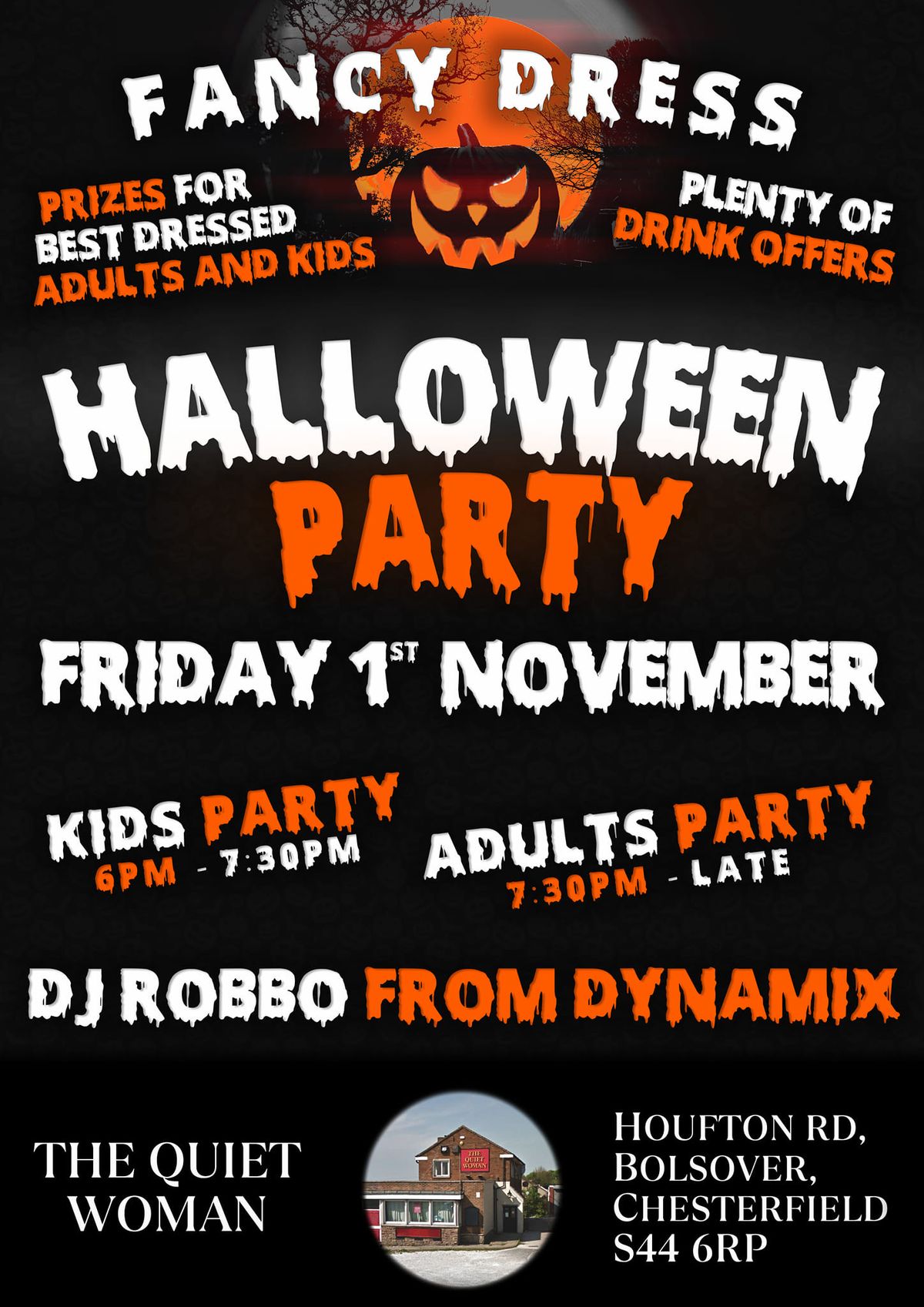 HALLOWEEN MEGA PARTY 2024!! 53 Houfton Rd, Bolsover, Chesterfield, EN