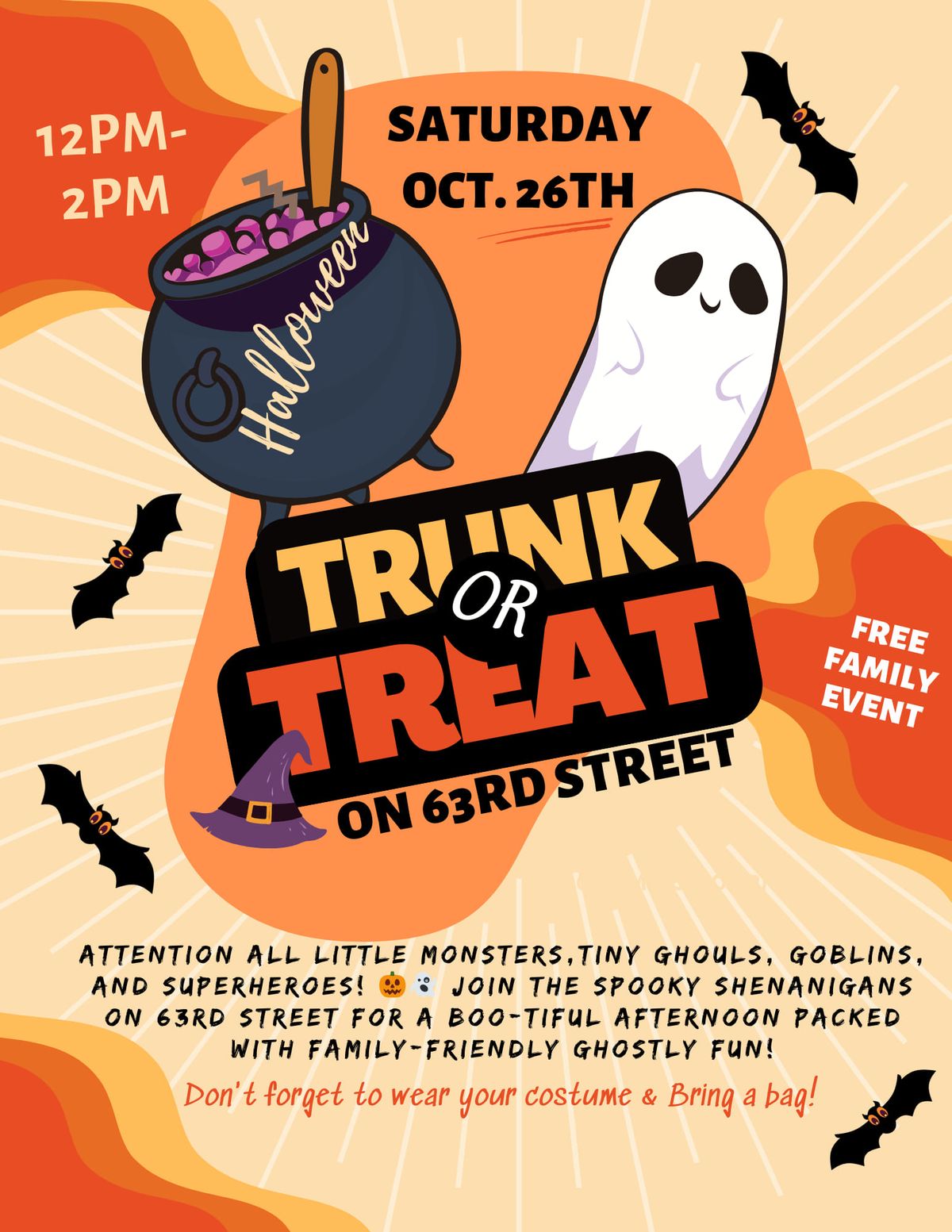 Trunk or Treat on 63rd Street 1923 63rd Street kenosha October 26, 2024