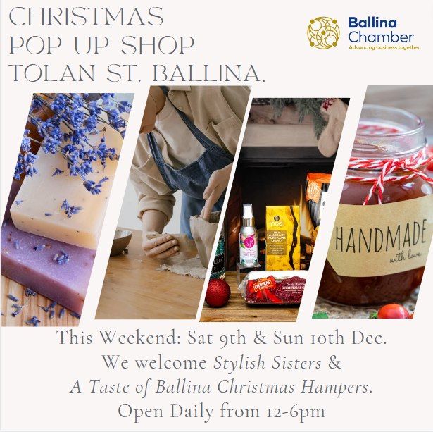Ballina Christmas Pop Up Shop JJAD Unit, Tolan St, Ballina Co Mayo