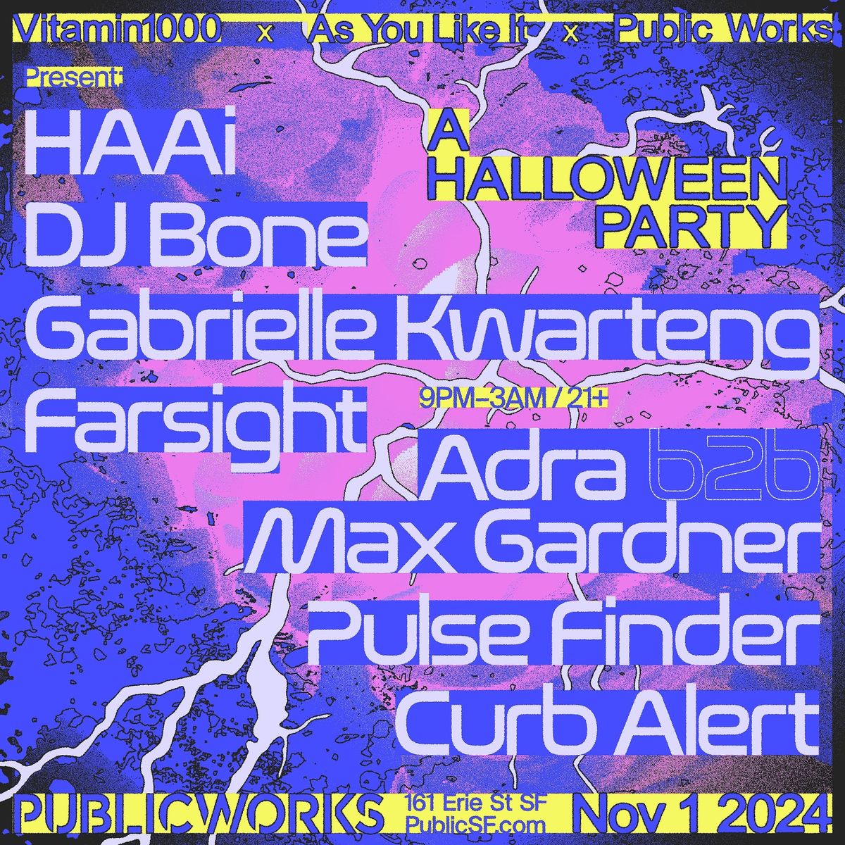 HAAi, Gabrielle Kwarteng and DJ Bone: A Halloween Party