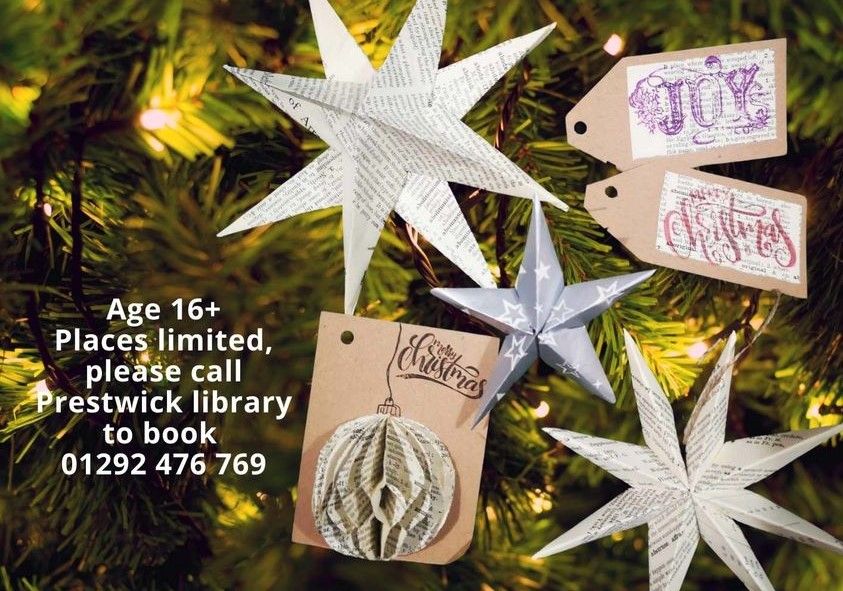Christmas Craft Session with Crafty Sal at Prestwick Library