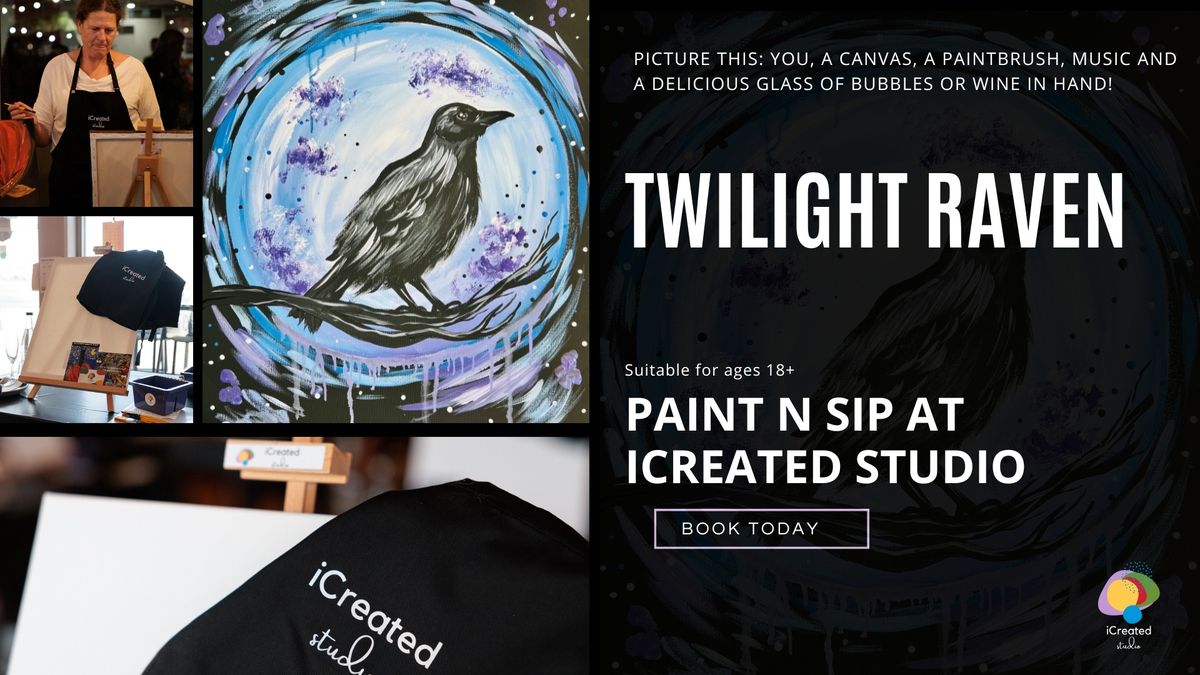 Studio Paint n Sip - Twilight Raven