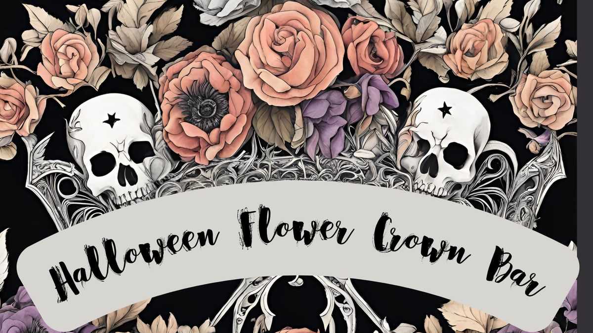 Halloween Flower Crown DIY Bar