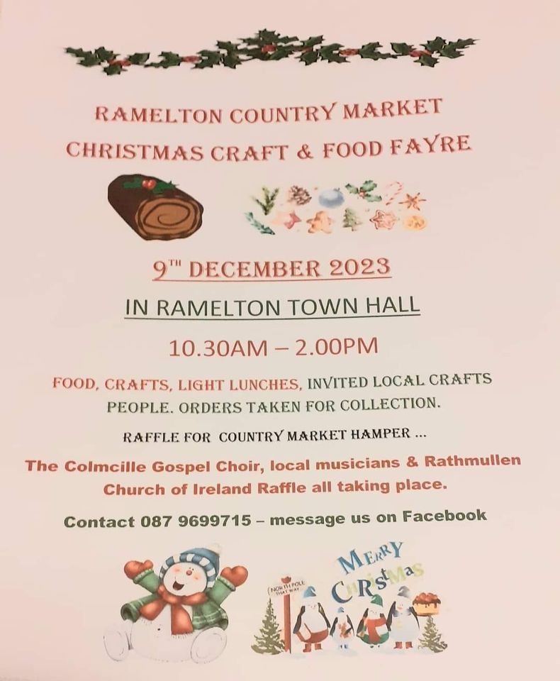 Annual Christmas Craft Fair | Town Hall Ramelton, Letterkenny, DL ...