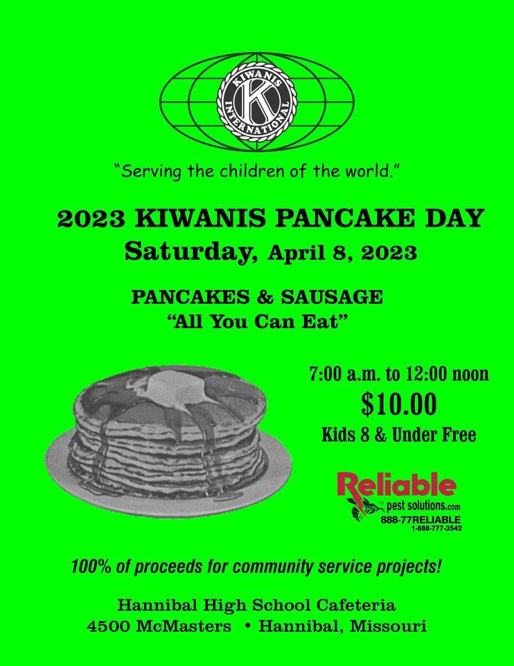 Kiwanis Pancake Day Hannibal High School April 8, 2023