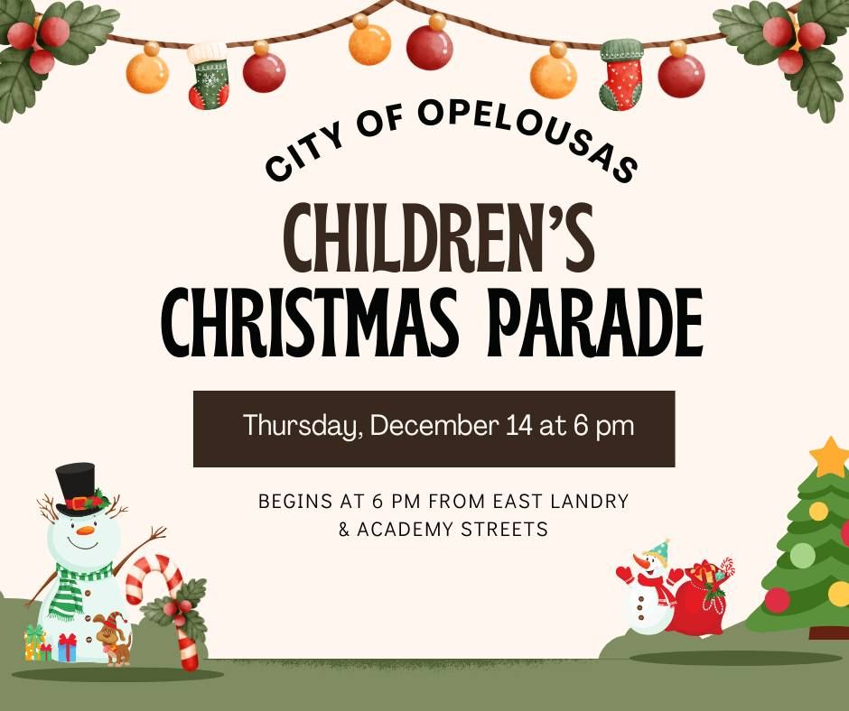 Opelousas Childrens Christmas Parade Le Vieux Village de Poste des