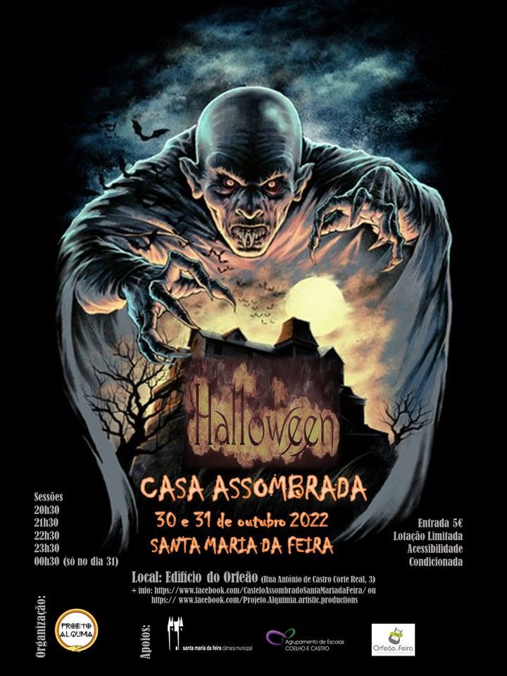 Casa Assombrada Halloween 2022 Santa Maria da Feira October 30 to