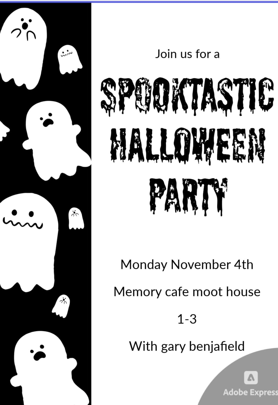 Memory cafe Halloween party