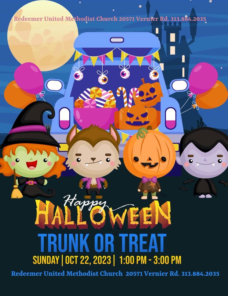 Trunk or Treat Halloween Fun | Redeemer United Methodist Church ...