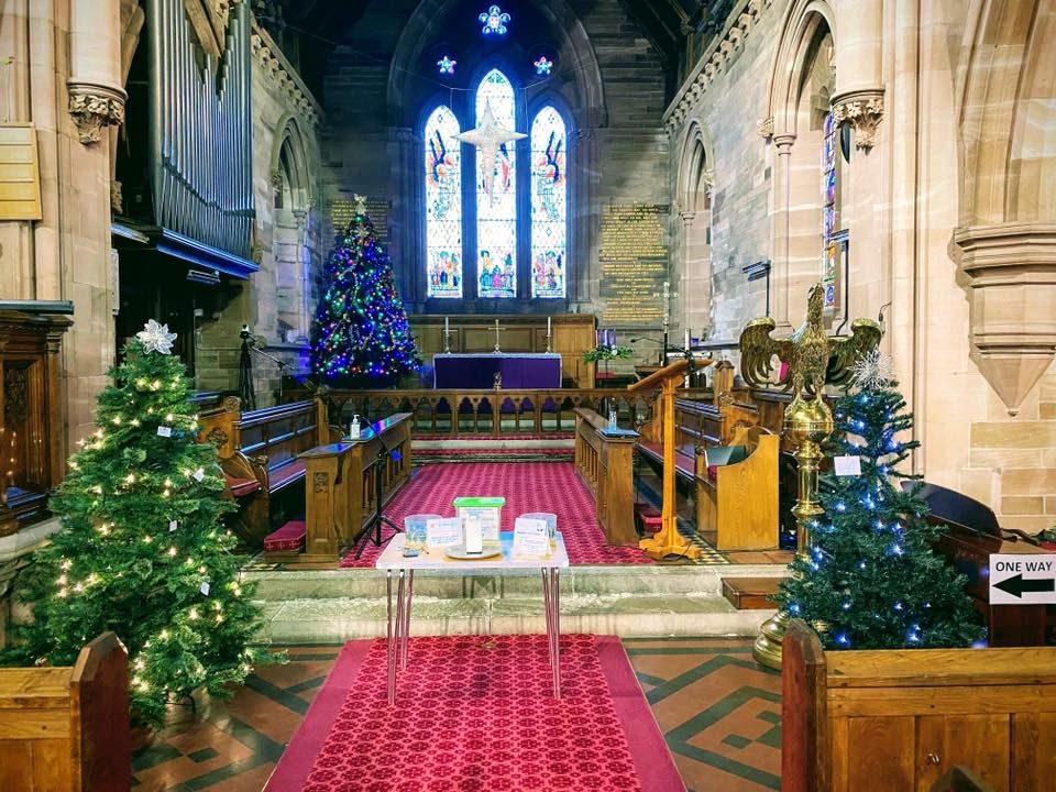 Christmas Tree Festival St Matthews Church, Stretton, Warrington, EN