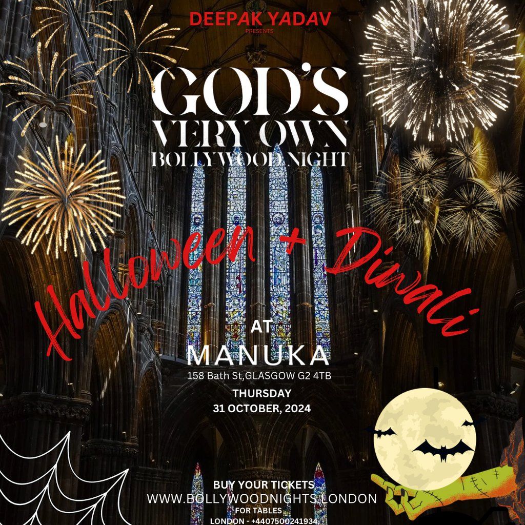 Diwali Bollywood Night @ Manuka Glasgow On Thursday 31st October